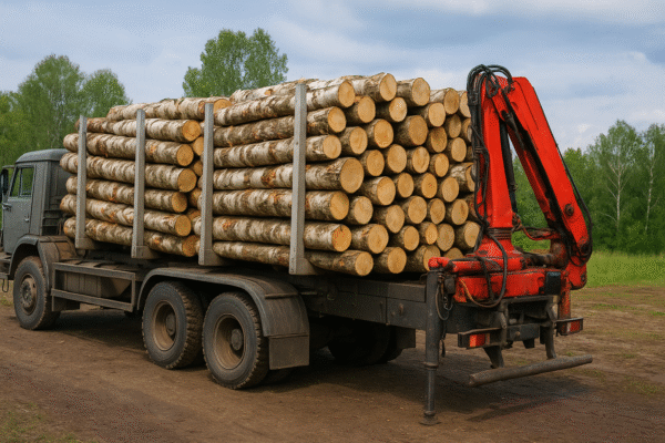 Stammholz Birke – ganze LKW-Ladung (40 RM) | regionales PEFC-Brennholz